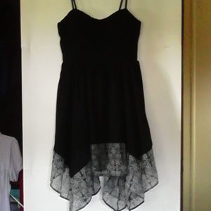 American Eagle Med. Black Lined Chiffon  Dress